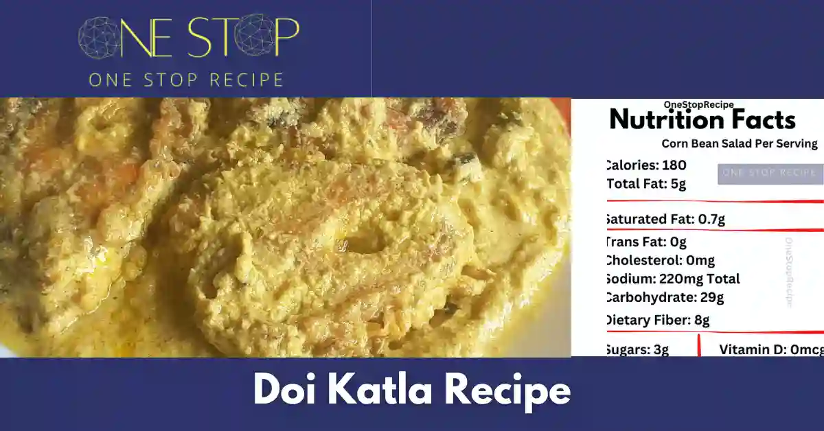 Thumbnail for Doi Katla Recipe|दोई कतला बनाने की विधि -OneStopRecipe