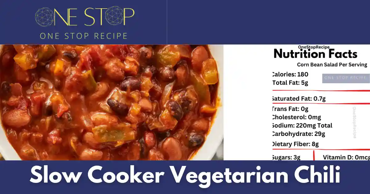 Thumbnail for Slow Cooker Vegetarian Chili – One Stop Recipe
