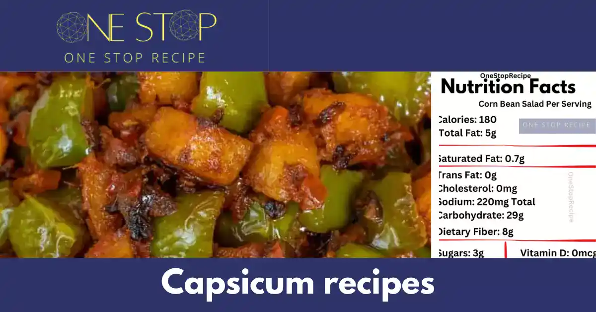 Thumbnail for Capsicum recipes|शिमला मिर्च मसाला बनाने की विधि -OneStopRecipe