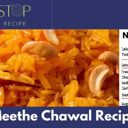 Meethe Chawal Recipe